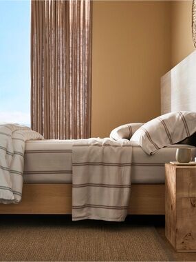 Cozy Earth LIMITED EDITION  Baja Stripe in Maple  split ca king
